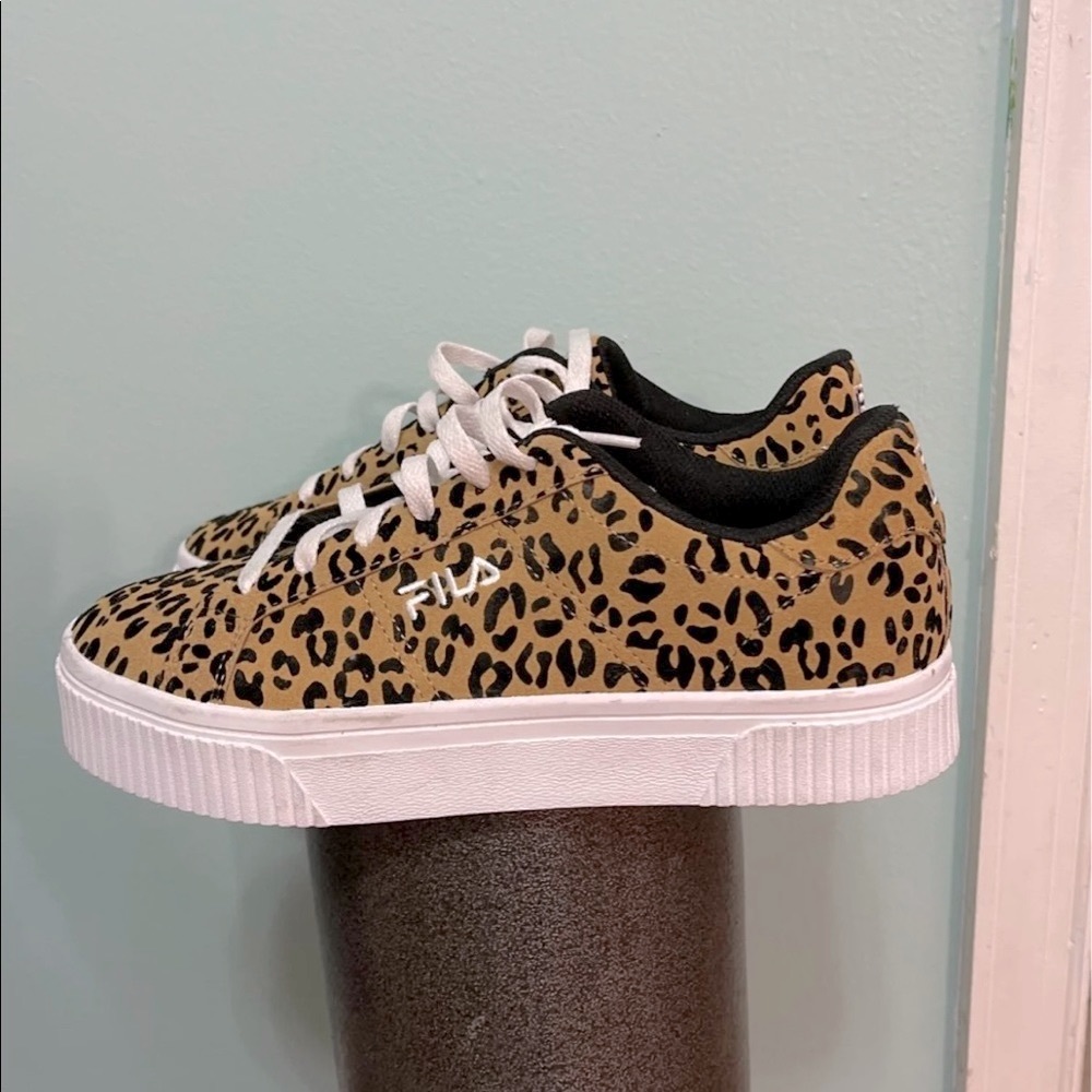 Fila Cheetah Print Sneakers